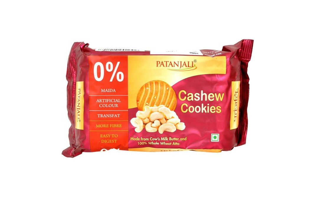 Patanjali Cashew Cookies    Pack  200 grams